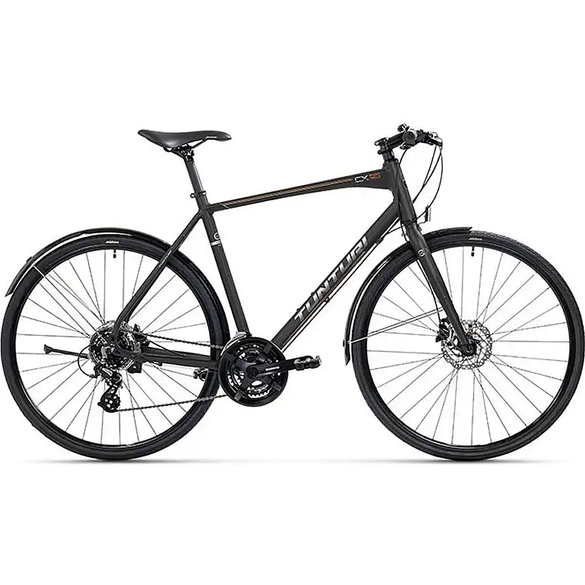 Cityhybrid Tunturi CX500 Herr Matte Anthracite/Chrome Orange