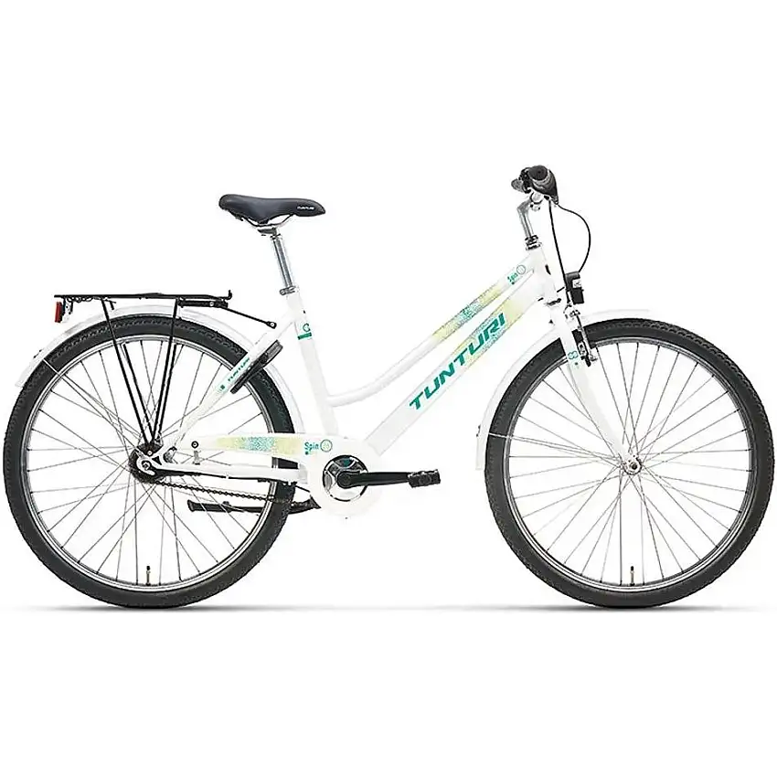 Barncykel Tunturi Spin F26 White/Green/Lime