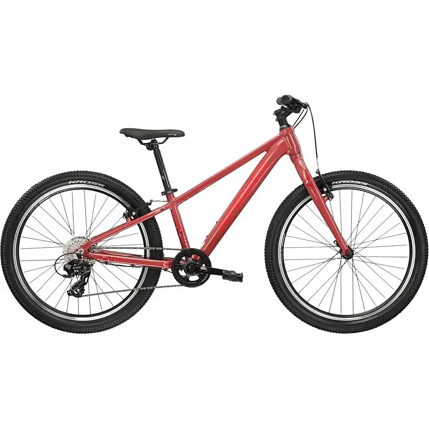 Barncykel Kross Lea Jr 1.0 Maroon/Pink 24