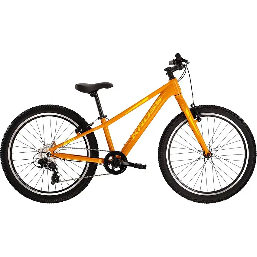 Barncykel Kross Level Jr 2.0 Yellow/Honey 24