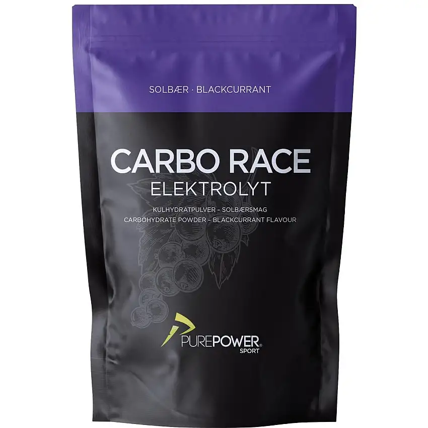 Sportdryck PurePower Carbo Race Elektrolyt Svartvinbär 1 kg