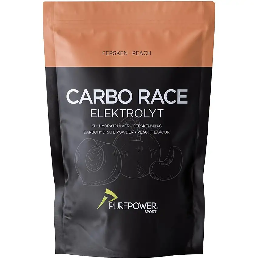 Sportdryck PurePower Carbo Race Elektrolyt Persika 1 kg
