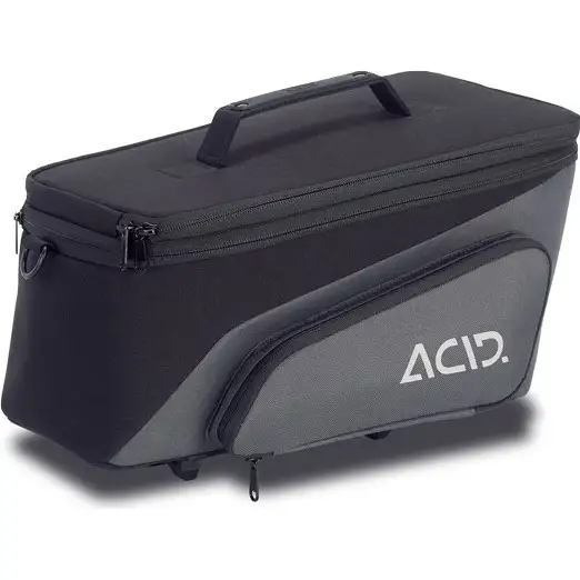 Pakethållarväska Cube Acid Trunk Bag City 8+7L RILink Svart/Grå