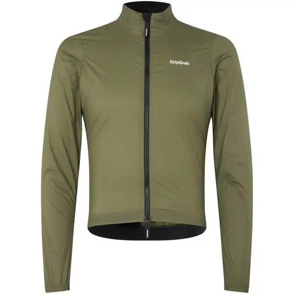 GripGrab PACR vindtät lättviktsjacka Olive Green