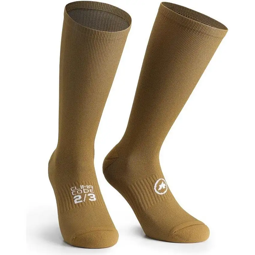 Cykelstrumpor Assos Spring Fall Unisea Socks Bronze Ash