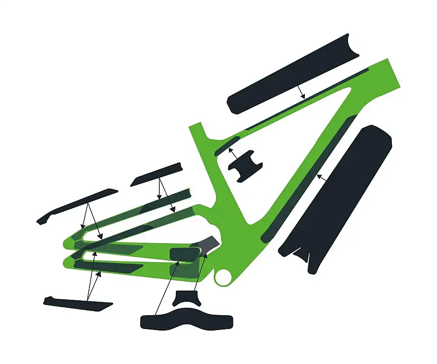 Ramskydd Syncros Frame Protection Kit Ransom 24 Klar Matt